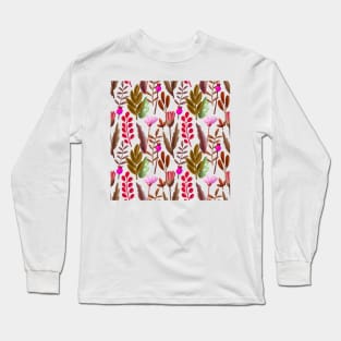 Breeze Flower Pattern Long Sleeve T-Shirt